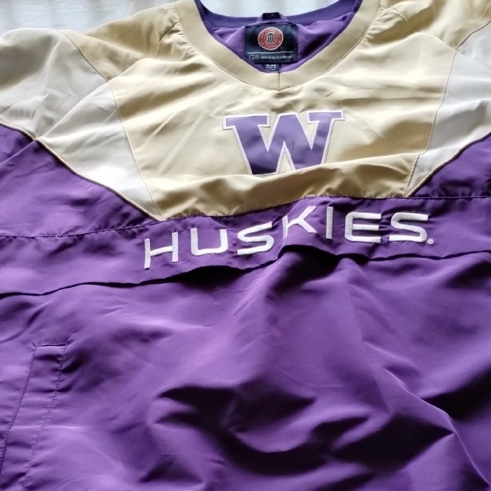 Champion Huskies Purple and Tan Jacket